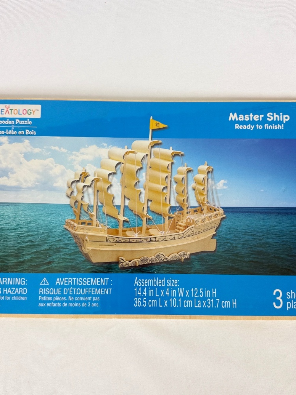 Brand New Creatology Kit Wooden Puzzle 3D Master Ship 6+ Sealed Gift Sailing